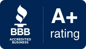 A+ Better Business Bureau Rating