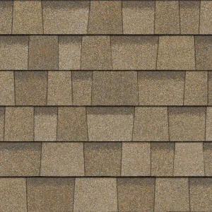 Tan colored shingles