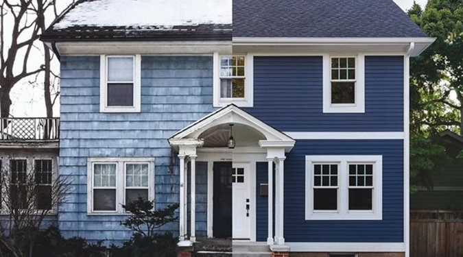 Vinyl Siding 10 Complete home exterior remodel including windows, siding, roofing