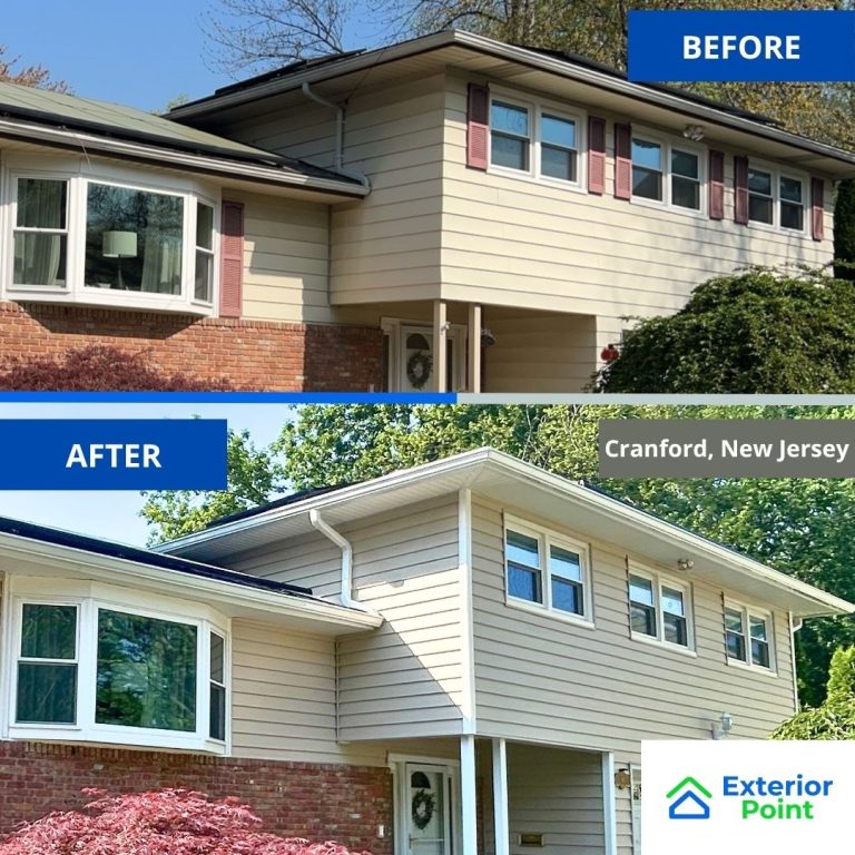 Siding before and after in Cranford