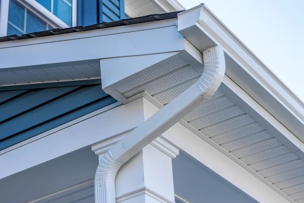 gutters and soffit
