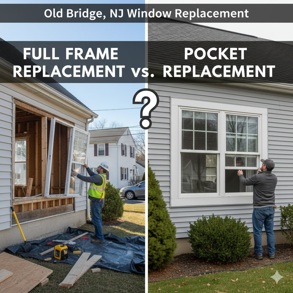 Old Bridge, NJ Window Replacement: Full Frame vs. Pocket Replacement Explained for 2026 1 Window Replacement Old Bridge, NJ