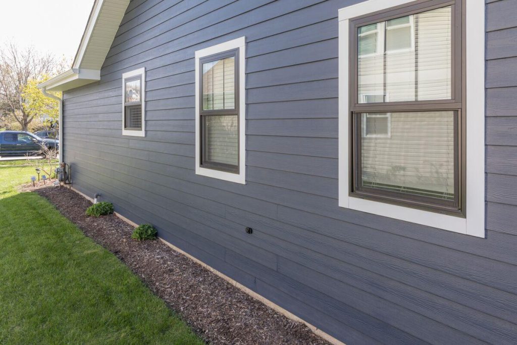 James Hardie blue siding