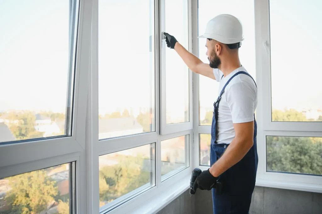 South River NJ 11 Installer checking a new replacement window