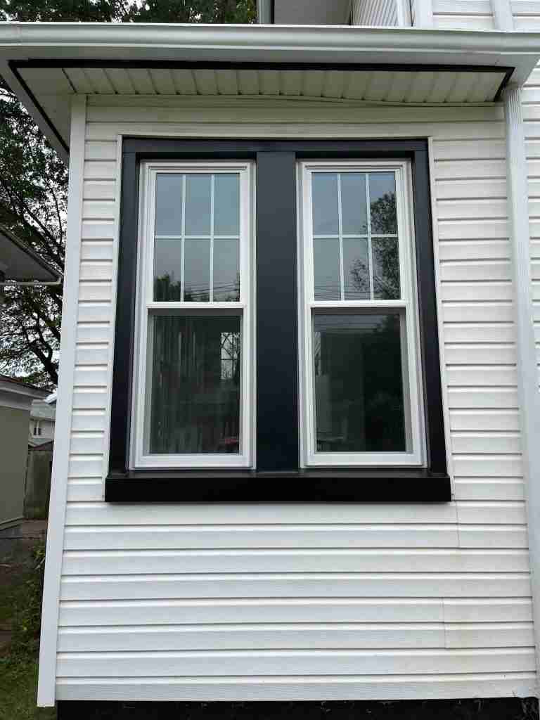 Morganville Black window capping