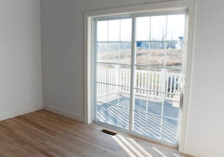 Sliding Glass Door with Grids