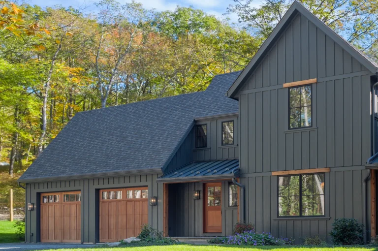 Iron Gray Hardie Board and Batten