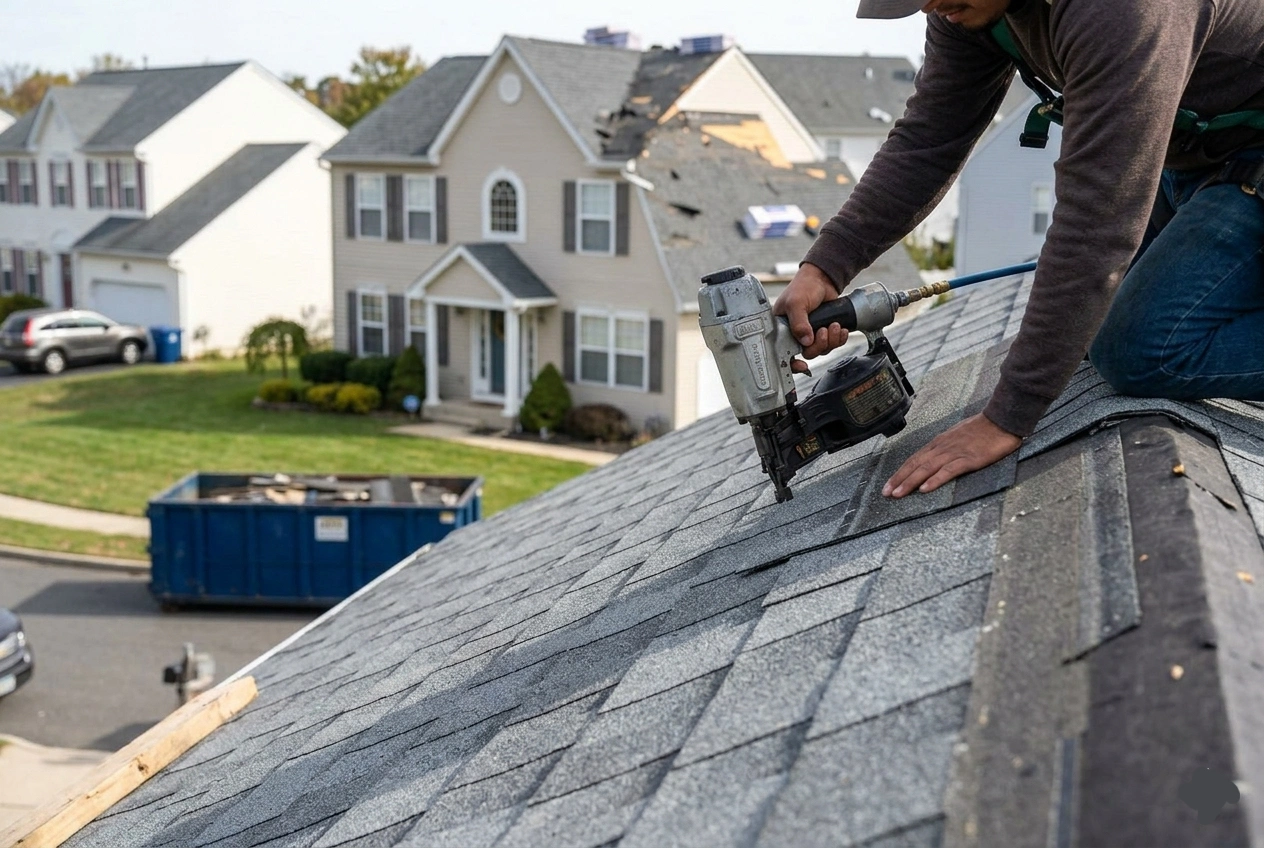Roof Replacement in Eatontown, NJ: What Monmouth County Homeowners Need to Know in 2026 2 Completed architectural shingle roof on a ranch home in Eatontown NJ - clean installation with proper ventilation
