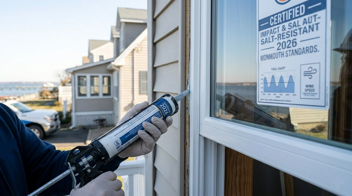 Window Replacement in Keyport, NJ: What Waterfront Monmouth County Homeowners Need to Know in 2026 2 Completed fiber cement siding on a waterfront Victorian in Keyport NJ with Raritan Bay views - coastal-grade installation