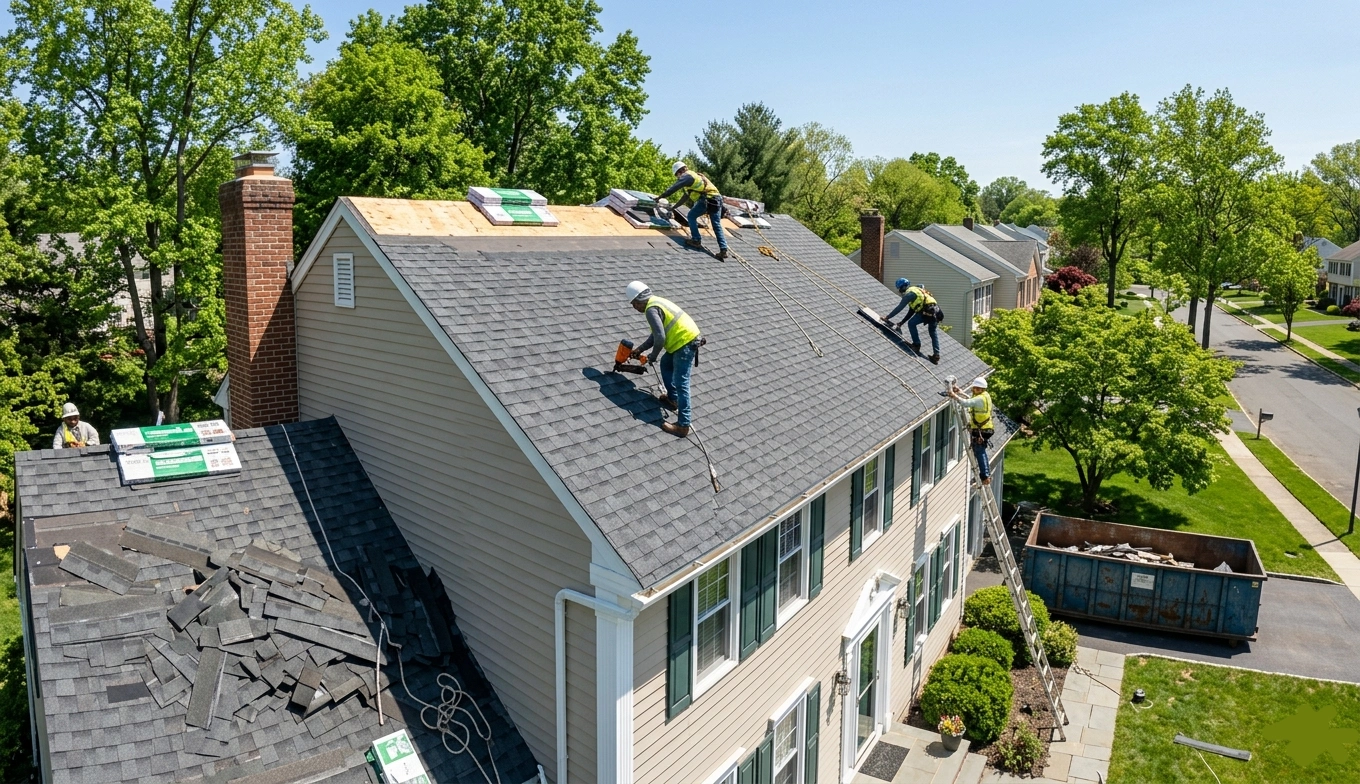 Roof Replacement 14 Exterior Point | NJ Roofing, Siding, and Windows Company