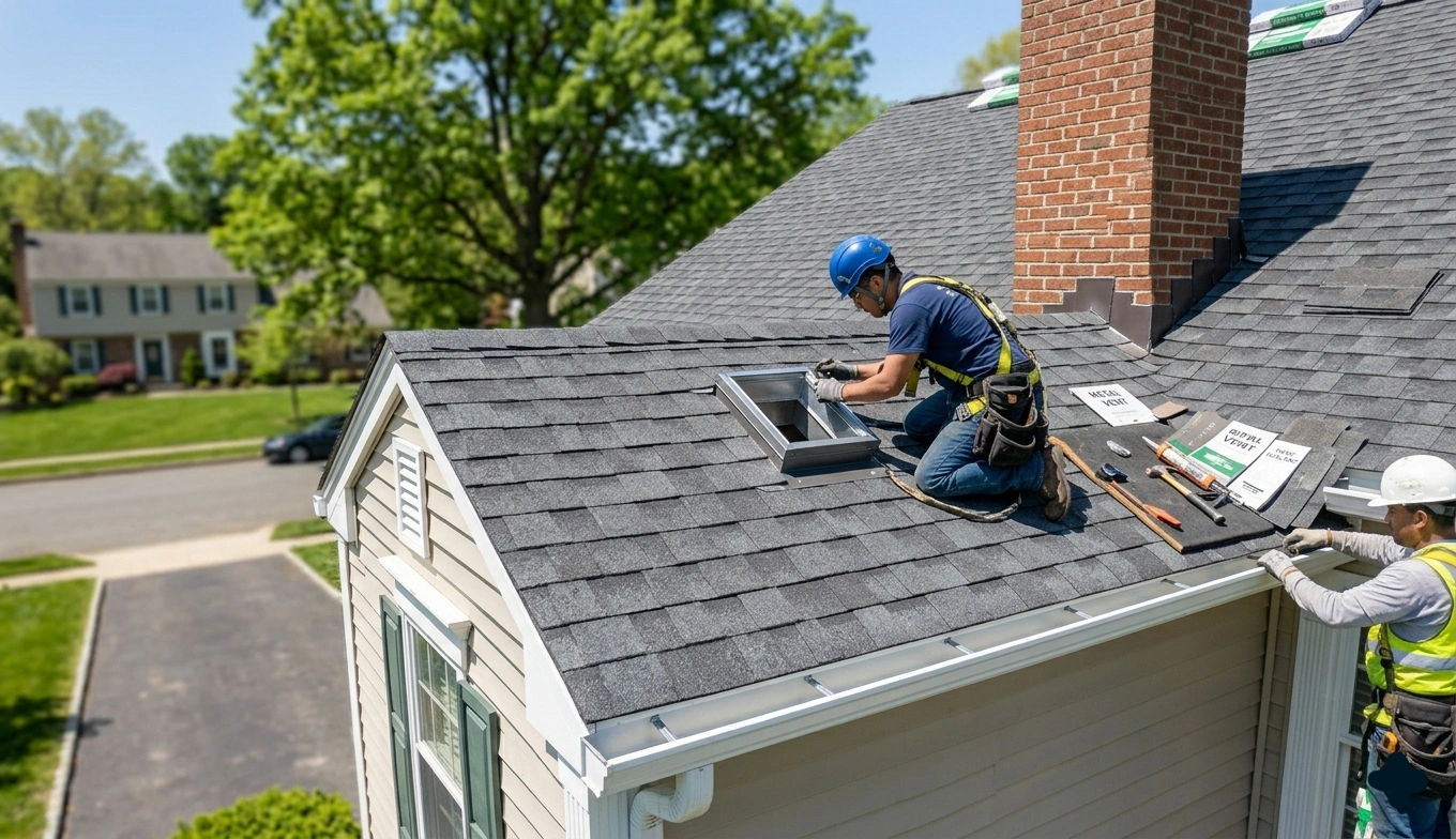 Roof Replacement in Princeton, NJ: What Mercer County Homeowners Need to Know in 2026 2 Completed slate roof installation on a historic colonial in Princeton NJ - period-accurate material and craftsmanship