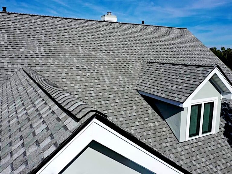 New gray architectural shingle roof with dormer in South River, NJ