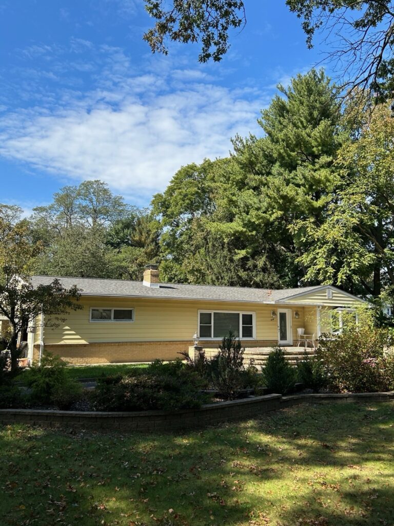 Middletown NJ 13 New roof on a ranch home surrounded by trees in Middletown, NJ