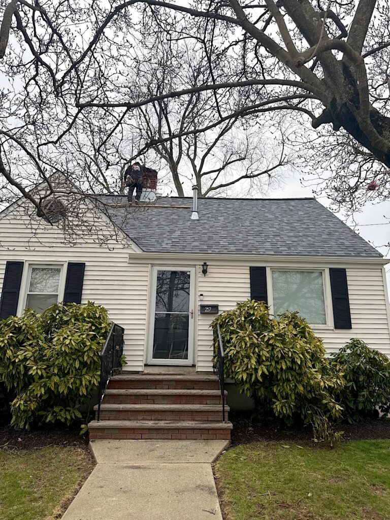 South River NJ 4 Cape Cod with a new gray shingle roof in Woodbridge, NJ