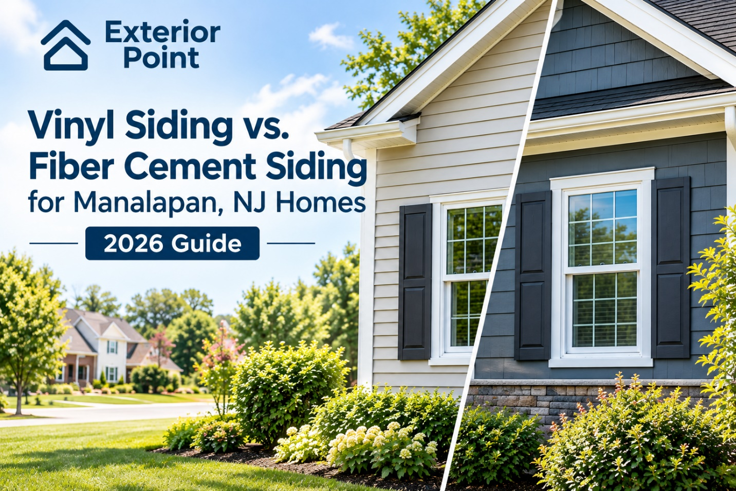 Vinyl Siding vs. Fiber Cement Siding for Manalapan, NJ Homes: 2026 Guide